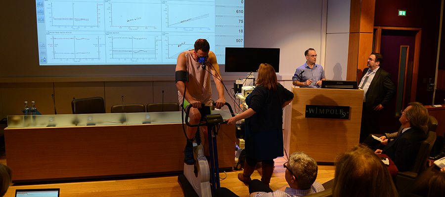 A live demonstration at the Trust-run UK first Postgraduate Course in Heart Failure