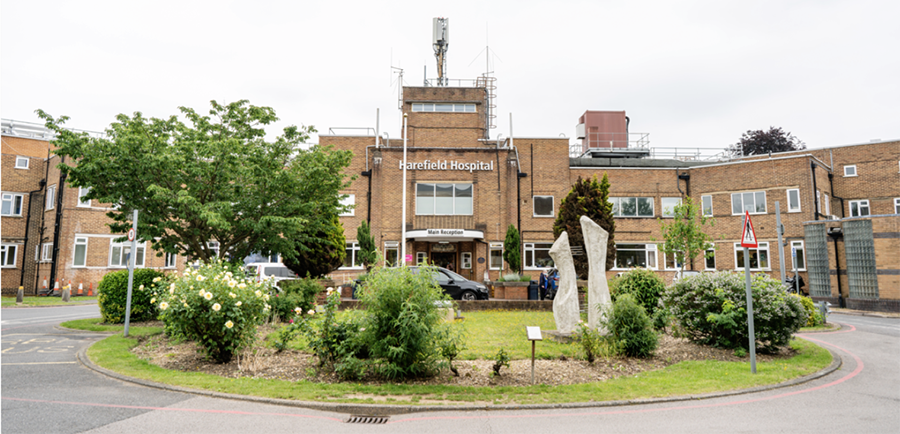 Harefield Hospital entrance exterior