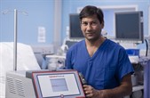 Consultant respiratory physician Dr Pallav Shah in the bronchoscopy suite at Royal Brompton Hospital