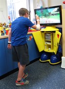 patient playing on a games console