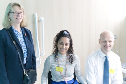 Councillor Addenbrooke, Ras Kahai, and Robert Craig, director of operations