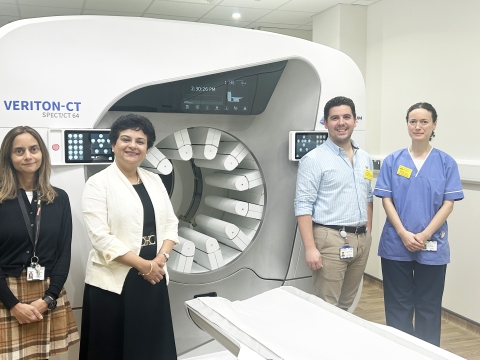 Dr Kshama Wechalekar (second from left) with members of the nuclear medicine team